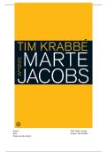 Boekverslag Marte Jacobs