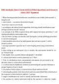 RDA Multiple Choice Exam 2026&sol;2027 &ndash; Certified Questions and Answers Updated Study Guide