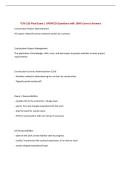 TCM 226 Final Exam &vert; UPDATED Questions with 100&percnt; Correct Answers