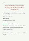 NR 572&sol; NR572 Final Exam&colon;  &lpar;Latest 2026&sol; 2027 Update&rpar; Advanced Acute Care Management Guide&vert; Questions & Answers&vert; Grade A&vert; 100&percnt; Correct &lpar;Verified Solutions&rpar;- Chamberlain