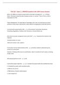TCM 226 &ndash; Exam 1 &vert; UPDATED Questions with 100&percnt; Correct Answers