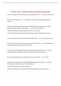 TCM 226- Exam 2 &vert; UPDATED Questions with 100&percnt; Correct Answers