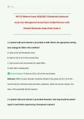 NR 572 Midterm Exam 2026&sol;2027 Chamberlain Advanced Acute Care Management &vert; Actual Exam Verified Answers with Detailed Rationales &vert; Grade A  Guide &vert; AGACNP & Critical Care Prep &vert; Downloadable PDF