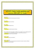 MPOETC Study Guide &ndash; Questions and Answers &vert; 2026&sol;2027 &vert; A&plus; Grade &lpar;Exam Preparation Material&rpar;