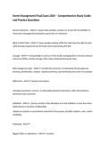Event Management Final Exam 2026 &ndash; Comprehensive Study Guide and Practice Questions