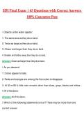 SDI Final Exam &vert; Actual 2026 &sol; 2027 Questions with Verified Answers Grade A&plus; Guarantee