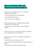 MHA 707 UPDATED SCRIPT 2026 PRACTICE SOLUTIONS GRADED A&plus;