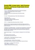 Practice RBC 3 &lpar;Latest 2026 &sol; 2027&rpar; Premium Questions and Answers Study Guide &lpar;Correct and Verified&rpar;