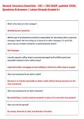 General Insurance Essentials - C81 &plus; C82 EXAM &lpar;updated 2026&rpar;  Questions & Answers &vert; Latest Already Graded A&plus;
