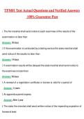 TFM01 Test &vert; Actual 2026 &sol; 2027 Questions with Verified Answers Grade A&plus; Guarantee