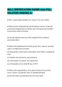 MSLC CERTIFICATION PAPER 2026 FULL SOLUTION GRADED A&plus;