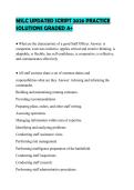 MSLC UPDATED SCRIPT 2026 PRACTICE SOLUTIONS GRADED A&plus;
