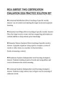 RICA SUBTEST TWO CERTIFICATION EVALUATION 2026 PRACTICE SOLUTION SET