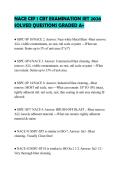 NACE CIP 1 CBT EXAMINATION SET 2026 SOLVED QUESTIONS GRADED A&plus;