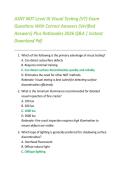 ASNT NDT Level III Visual Testing &lpar;VT&rpar; Exam  Questions With Correct Answers &lpar;Verified  Answers&rpar; Plus Rationales 2026 Q&A &vert; Instant  Download Pdf 