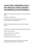 RN PROCTORED COMPREHENSIVE FORM A-1 FINAL PAPER 2026 COMPLETE QUESTIONS AND ANSWERS FULL SOLUTION GRADED A&plus;