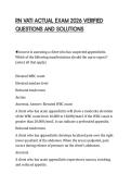 RN VATI ACTUAL EXAM 2026 VERIFIED QUESTIONS AND SOLUTIONS