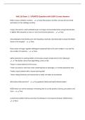 Vett 116 Exam 1 &vert; UPDATED Questions with 100&percnt; Correct Answers