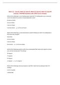 Weld 121 - Quiz &num;2&comma; Weld 121 Quiz &num;3&comma; Weld-121 Quiz &num;1&comma; Weld-121 Quiz &num;4 &lpar;Actual&rpar; &vert; UPDATED Questions with 100&percnt; Correct Answers