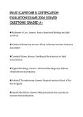 RN ATI CAPSTONE B CERTIFICATION EVALUATION EXAMS 2026 SOLVED QUESTIONS GRADED A&plus;