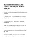 RN ATI CAPSTONE B FINAL PAPER 2026 COMPLETE QUESTIONS AND ANSWERS GRADED A&plus;