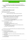 NURS 2063 ESSENTIALS OFPATHOPHYSIOLOGY - EXAM 2 Comprehensive Study Guide &plus; Exam Questions & Solutions Graded A&plus;