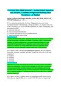 CCA PRACTICE EXAM 2026&sol;2027 &vert; Verified Edition Questions and Answers &vert; Certified Coding Associate Prep &vert; Pass Guaranteed - A&plus; Graded