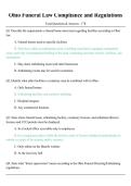 Ohio Funeral Law Compliance & Regulations &ndash; Study Guide funeral law Ohio regulations compliance funeral service licensing requirements professional standards
