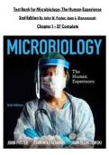 Test Bank  for Microbiology The Human Experience 2nd Ed Foster Chapters 1-27