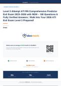 ATI PN Comprehensive Predictor 2023 Exit Exam with NGN 180 Questions and Answers&period;