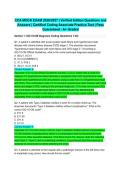 CCA MOCK EXAM 2026&sol;2027 &vert; Verified Edition Questions and Answers &vert; Certified Coding Associate Practice Test &vert; Pass Guaranteed - A&plus; Graded