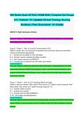 NIH Stroke Scale ACTUAL EXAM 2026 &vert; Complete Set Groups A-F &vert; Patients 1-6 &vert; Updated Clinical Training &vert; Scoring Guidance &vert; Pass Guaranteed - A&plus; Graded