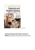 Maternity and Pediatric Nursing 3rd Edition Test Bank Comprehensive Exam Prep with Verified Questions and Answers Updated Latest 2025&ndash;2026 for Nursing Students Covering Maternal Child Health and Clinical Practice Concepts&period;