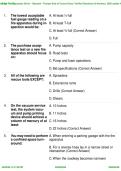 Fire Apparatus Driver&sol;Operator &ndash; Pumper &ndash; End of Course Exam Questions