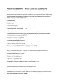 Patient Education 2026 &ndash; Study Guide and Key Concepts