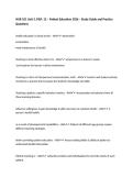 NUR 101 Unit 3&comma; P&P&colon; 12 &ndash; Patient Education 2026 &ndash; Study Guide and Practice Questions