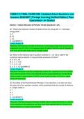 CHEM 121 FINAL EXAM 2026 &vert; Updated Actual Questions and Answers 2026&sol;2027 &vert; Portage Learning Verified Edition &vert; Pass Guaranteed - A&plus; Graded