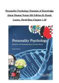 Test Bank for Personality Psychology&colon; Domains of Knowledge About Human Nature&comma; 8th Edition by Larsen Chapter 1-20
