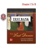 The Last Dance&colon; Encountering Death & Dying 11th Edition Test Bank &ndash; DeSpelder & Strickland