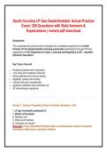 South Carolina LP Gas Dealer Installer Actual Exam Bundle 2026 Questions and Answers with Complete Study Guide