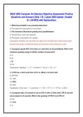 WGU C952 Computer Architecture OA Exam Bundle Full Practice Tests Questions with Answers and In-Depth Rationales PDF