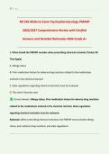 NR 546 Midterm Exam Psychopharmacology PMHNP 2026&sol;2027 &vert; Comprehensive Review with Verified Answers & Detailed Rationales &vert; NGN Grade A&plus;  &vert; Psychiatric Mental Health Nurse Practitioner &vert; Downloadable PDF