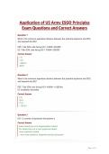 Application of US Army ESQD Principles Exam Questions and Correct Answers