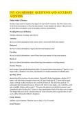PSY 1001 MEMORY QUESTIONS AND ACCURATE ANSWERS