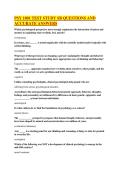 PSY 1001 TEST STUDY SB QUESTIONS AND ACCURATE ANSWERS