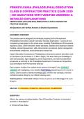 PENNSYLVANIA &lpar;PHILADELPHIA&rpar; DEMOLITION CLASS B CONTRACTOR PRACTICE EXAM 2026 &vert; 300 QUESTIONS WITH VERIFIED ANSWERS & DETAILED EXPLANATIONS