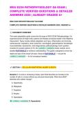 WGU D236 PATHOPHYSIOLOGY OA EXAM &vert; COMPLETE VERIFIED QUESTIONS & DETAILED ANSWERS 2026 &vert; ALREADY GRADED A&plus;
