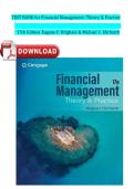 Test Bank for Financial Management&colon; Theory & Practice&comma; 17th Edition &ndash; Brigham & Ehrhardt &lpar;Complete Chapters 1-26&rpar;
