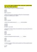 C OF Q 310T MAIN EXAMINATION 2026&sol;2027 QUESTIONS AND SOLUTIONS RATED A&plus;
