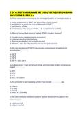 C OF Q 310T MAIN EXAMINATION 2026&sol;2027 QUESTIONS AND SOLUTIONS RATED A&plus;